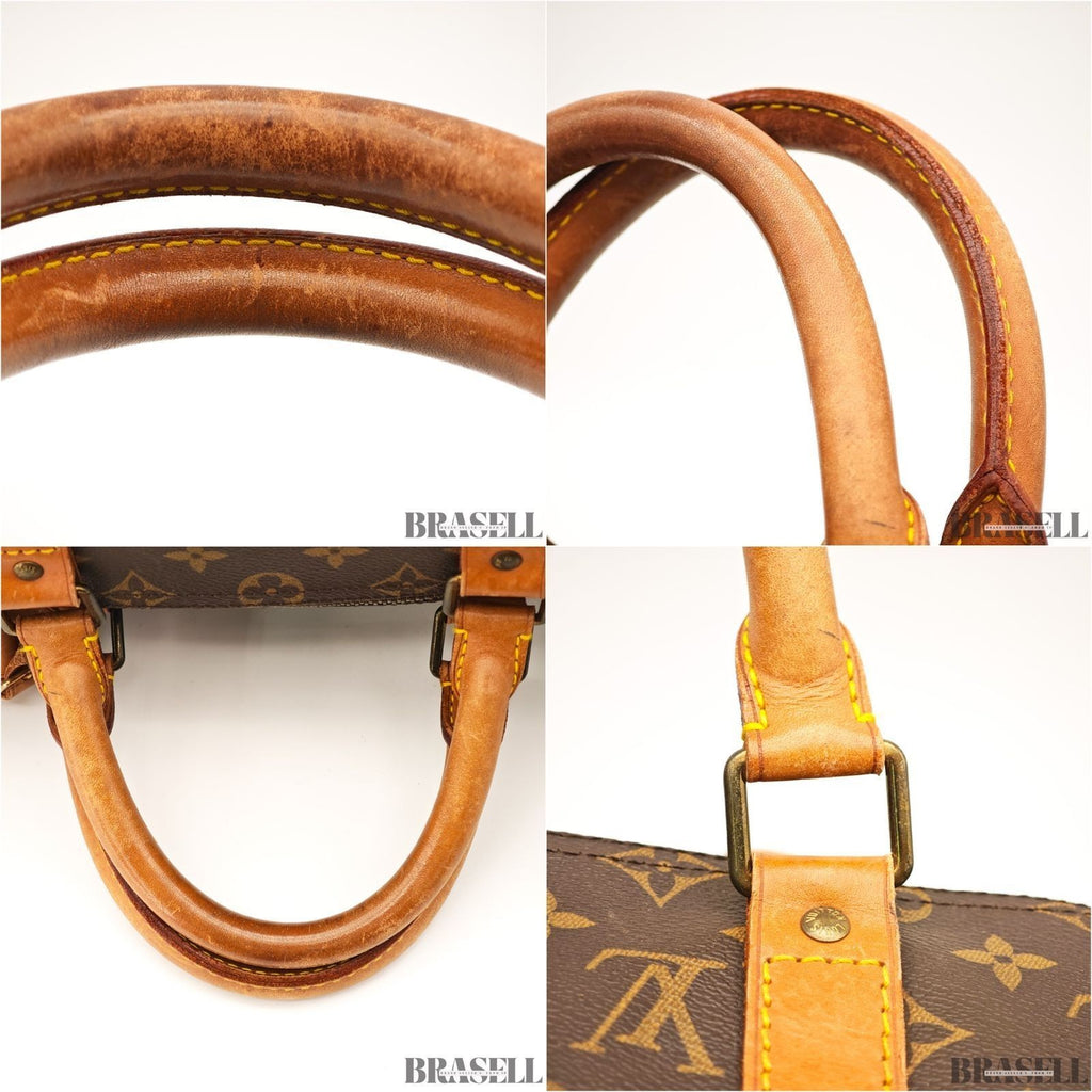 Louis Vuitton Keepall 50 Monogram M41426 Boston Bag Brown With Padlock Key