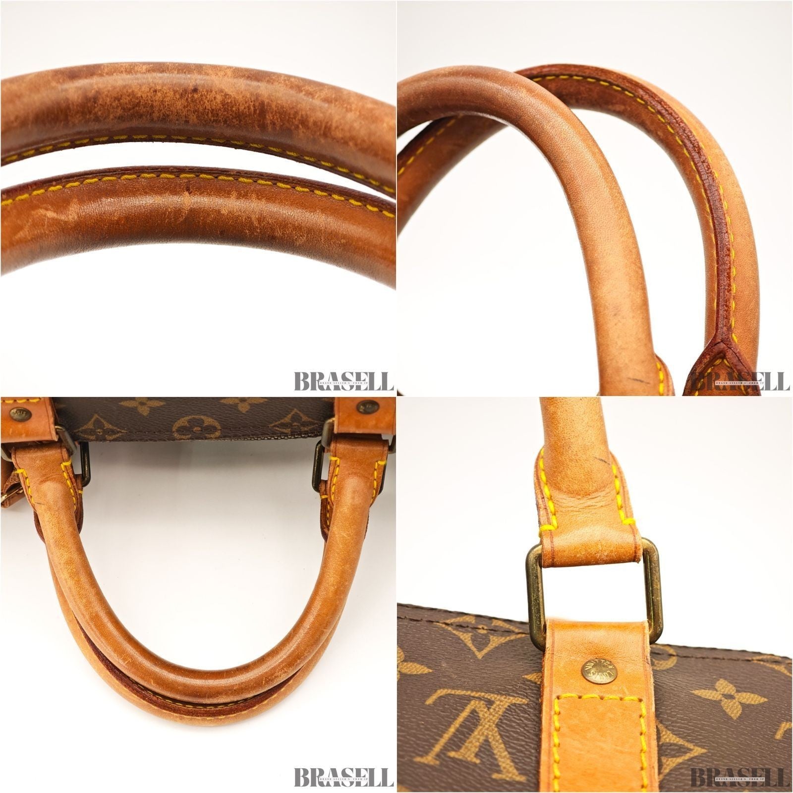 Louis Vuitton Keepall 50 Monogram M41426 Boston Bag Brown With Padlock Key