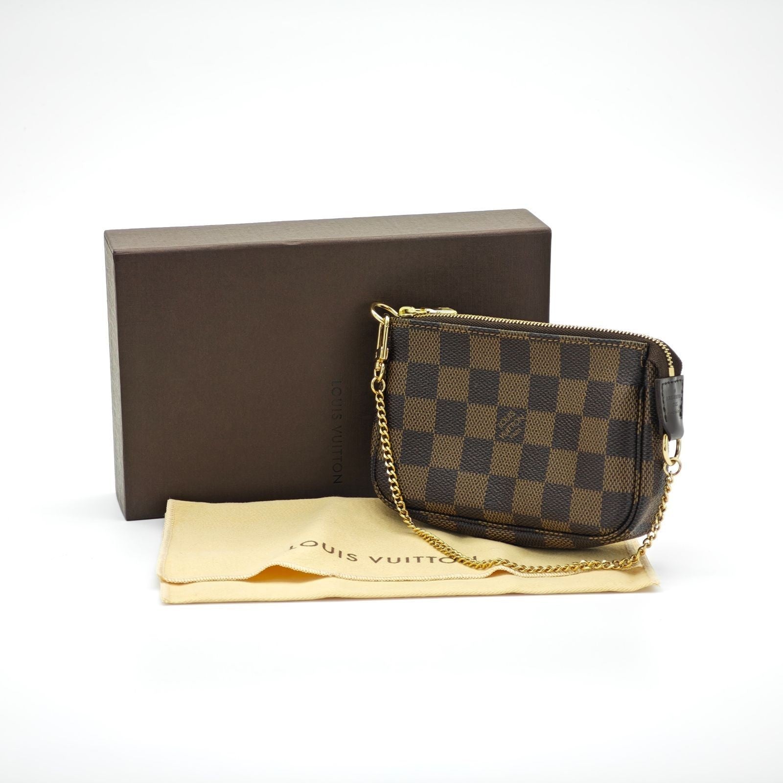 Louis Vuitton Damier Mini Pochette Accessoires Bag Brown Women’s N58009
