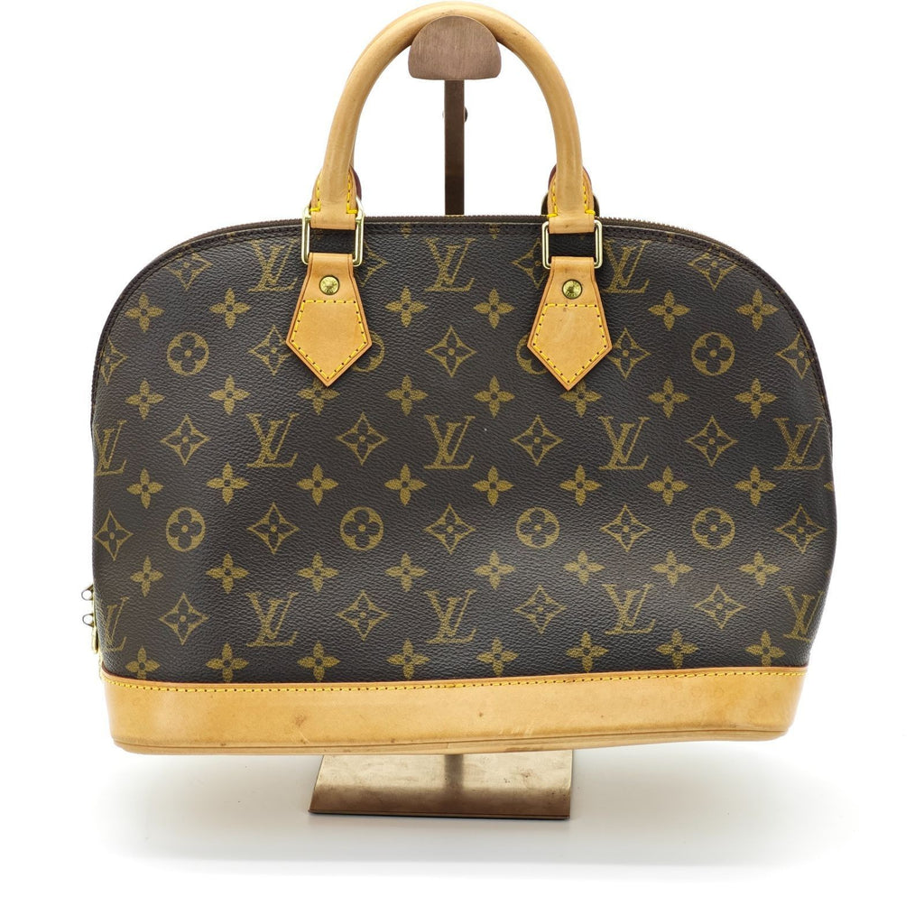 LOUIS VUITTON Monogram Alma M51130 Bag Brown Women's