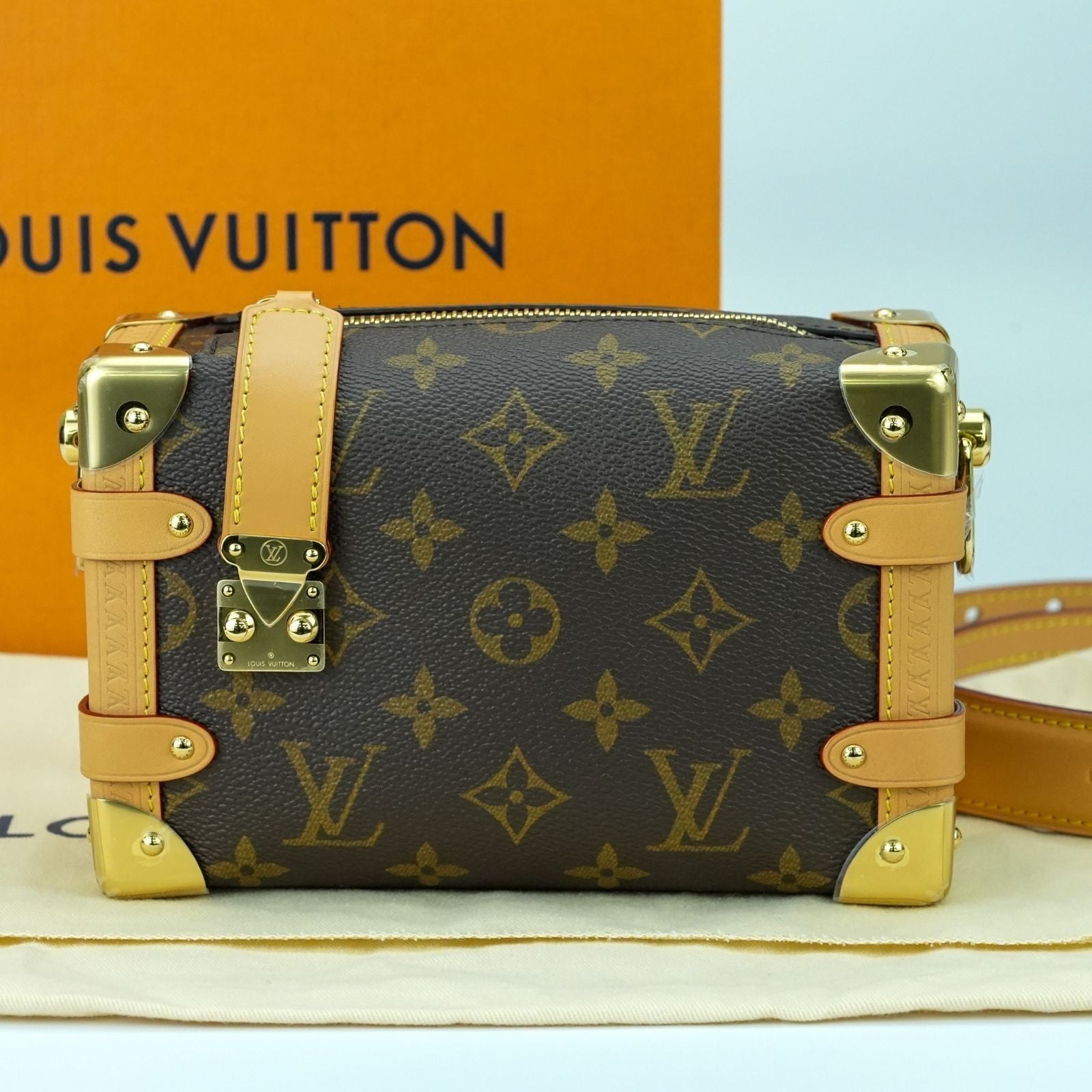 LOUIS VUITTON Monogram Side Trunk PM M46815 Shoulder Bag