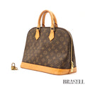 Louis Vuitton Alma PM M51130 Monogram Bag Handbag Coated Canvas Leather Brown