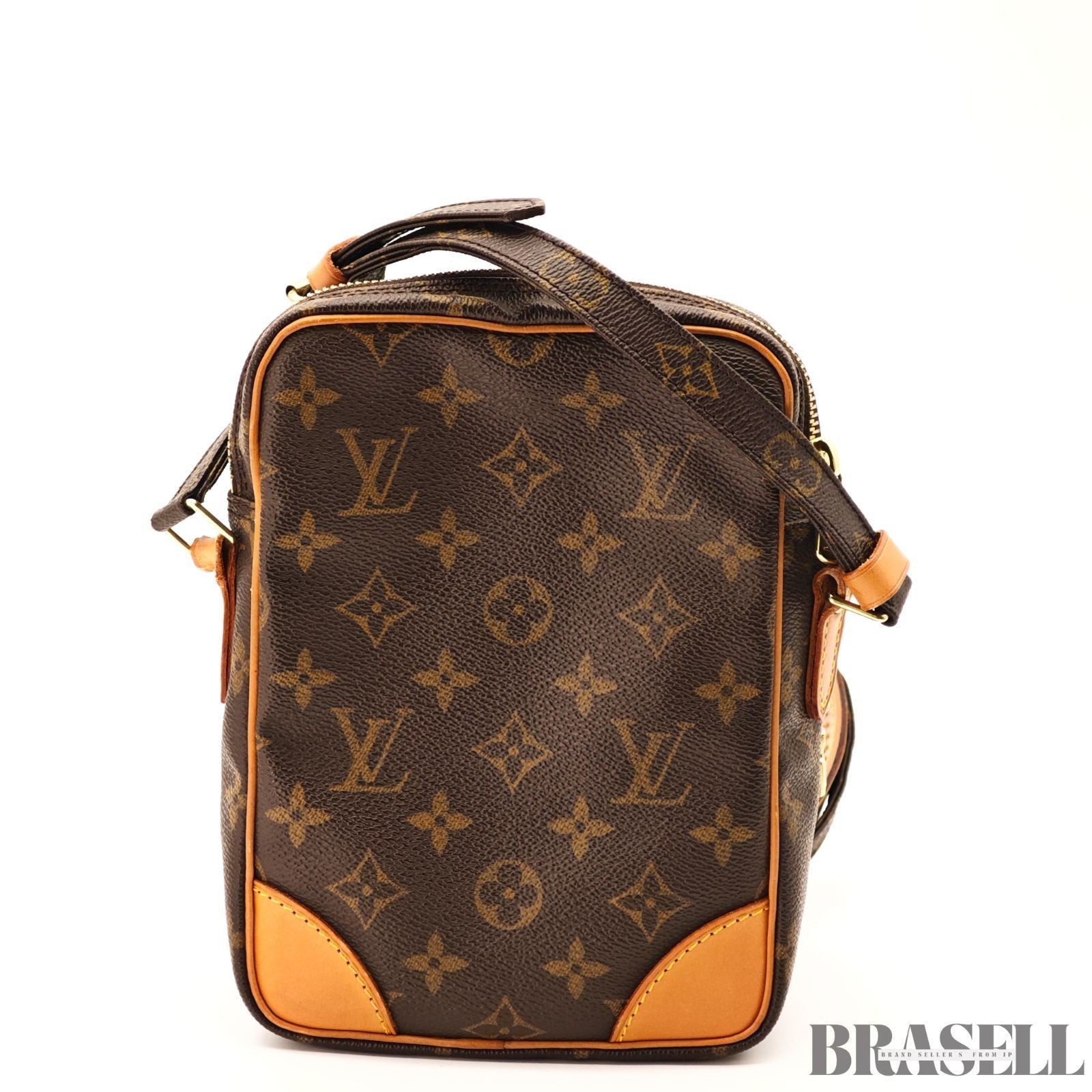LOUIS VUITTON Amazon Crossbody Shoulder Bag Monogram Leather Brown M45236