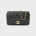 CHANEL Chain shoulder bag mini MATRASSE Coco Mark lambskin AS5219