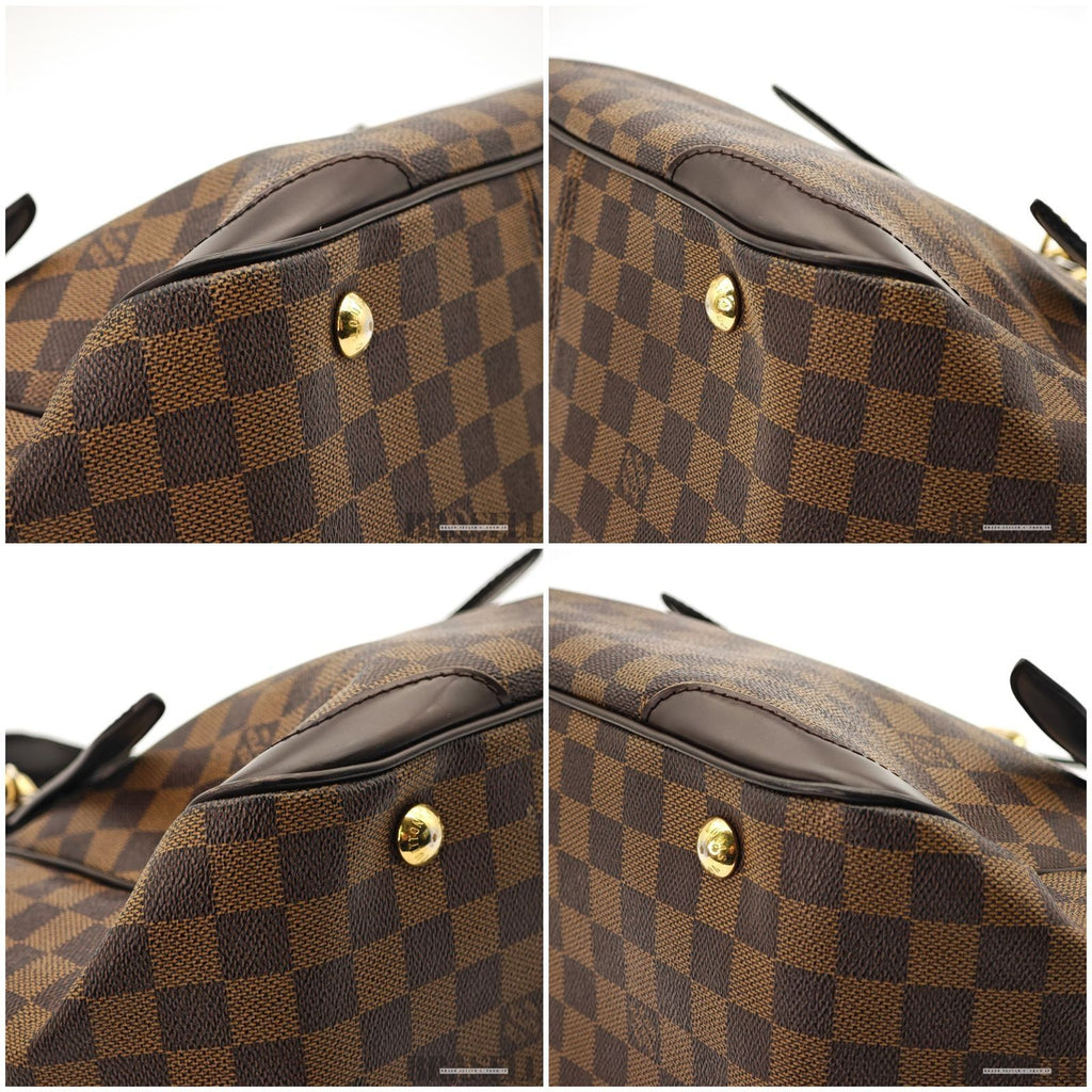 Louis Vuitton Damier Verona MM N41118 Bag Handbag Brown Women's With Key