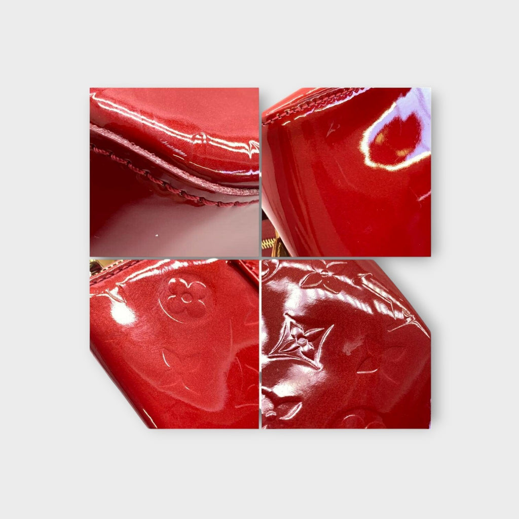 Louis Vuitton M93507 Rosewood Avenue Red Vernis Patent Leather Handbag【B】