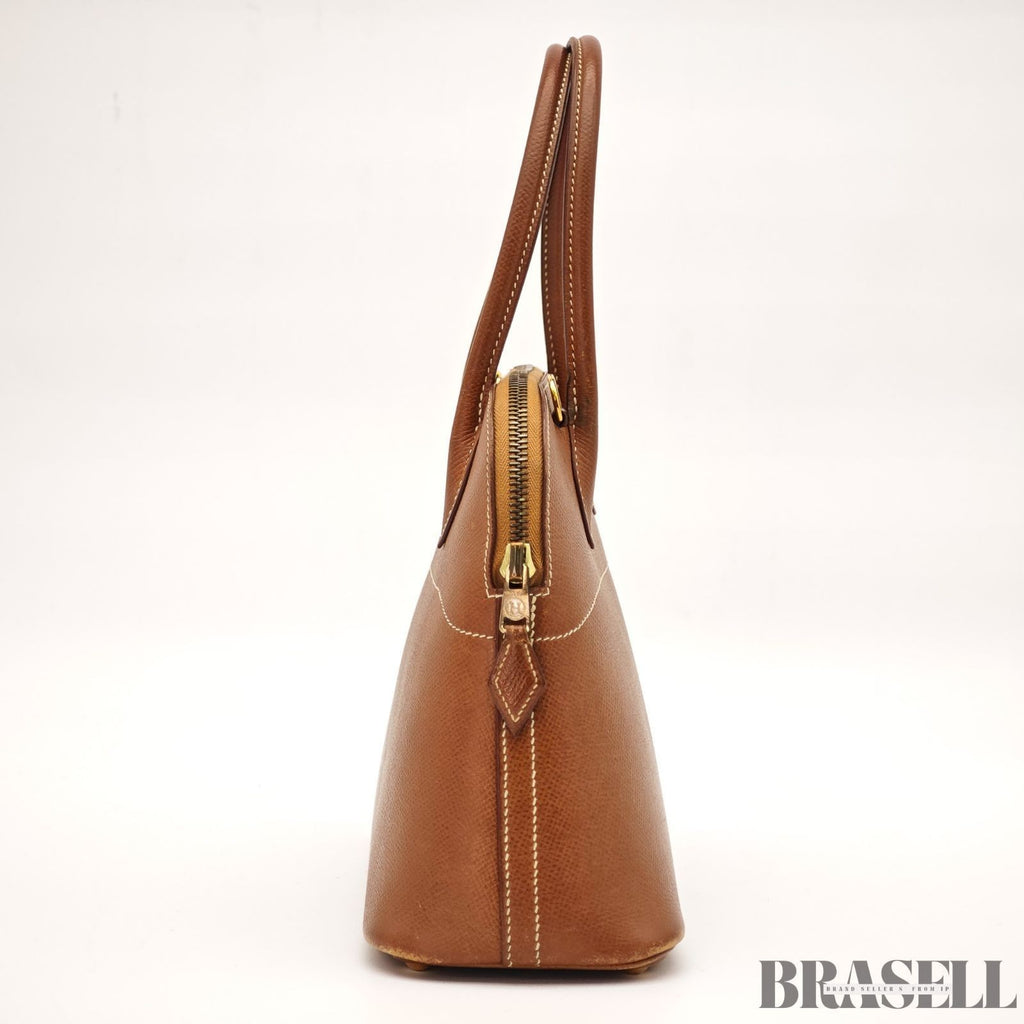 Hermes Bolide 27 Voe Epson 2way Handbag Shoulder Bag Brown Gold