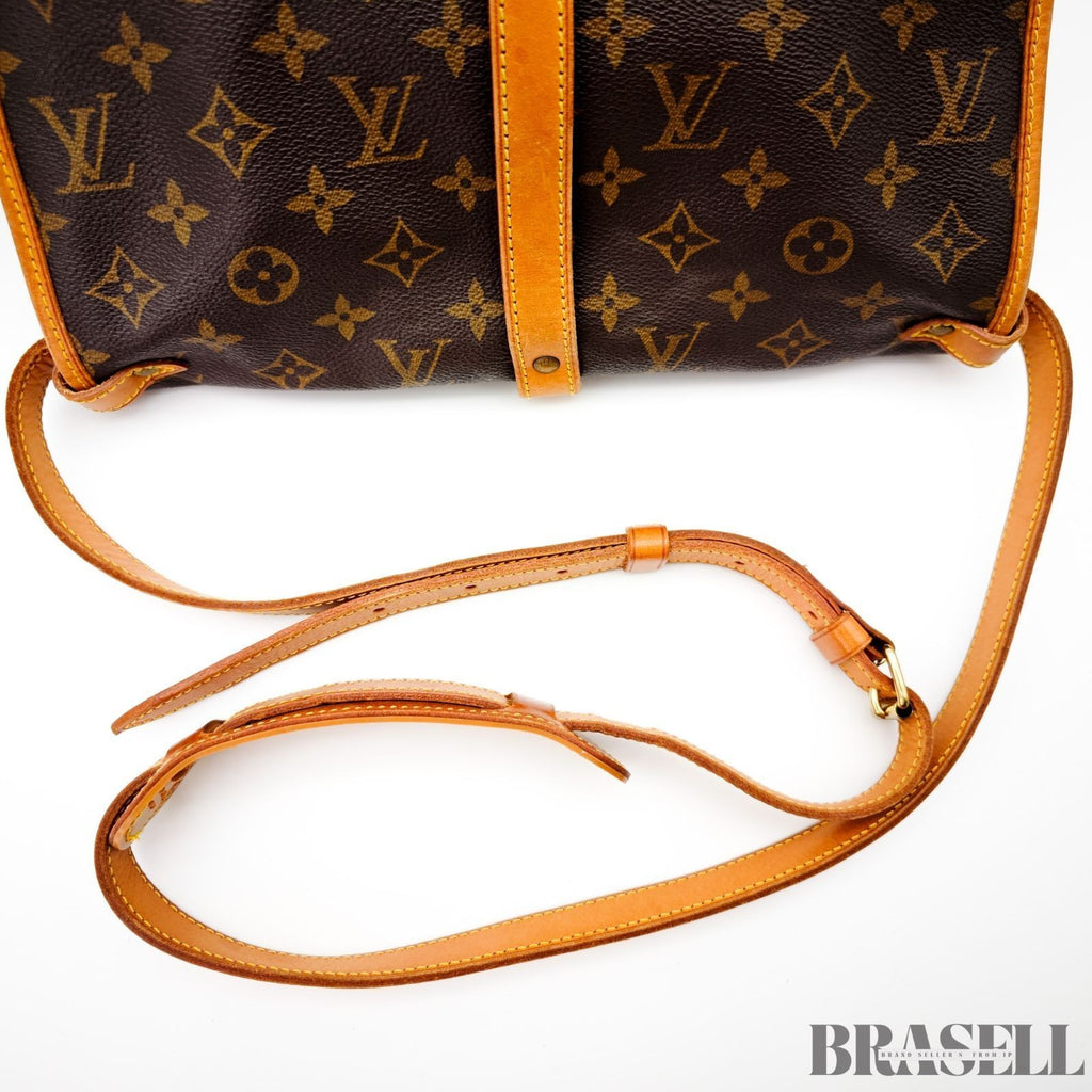 Louis Vuitton Saumur 30 M42256 Shoulder Bag Monogram Canvas Leather Brown