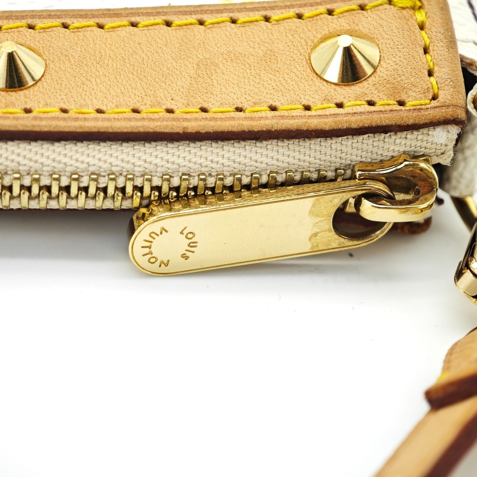 LOUIS VUITTON Multicolore M92649 Compact Small Handbag White