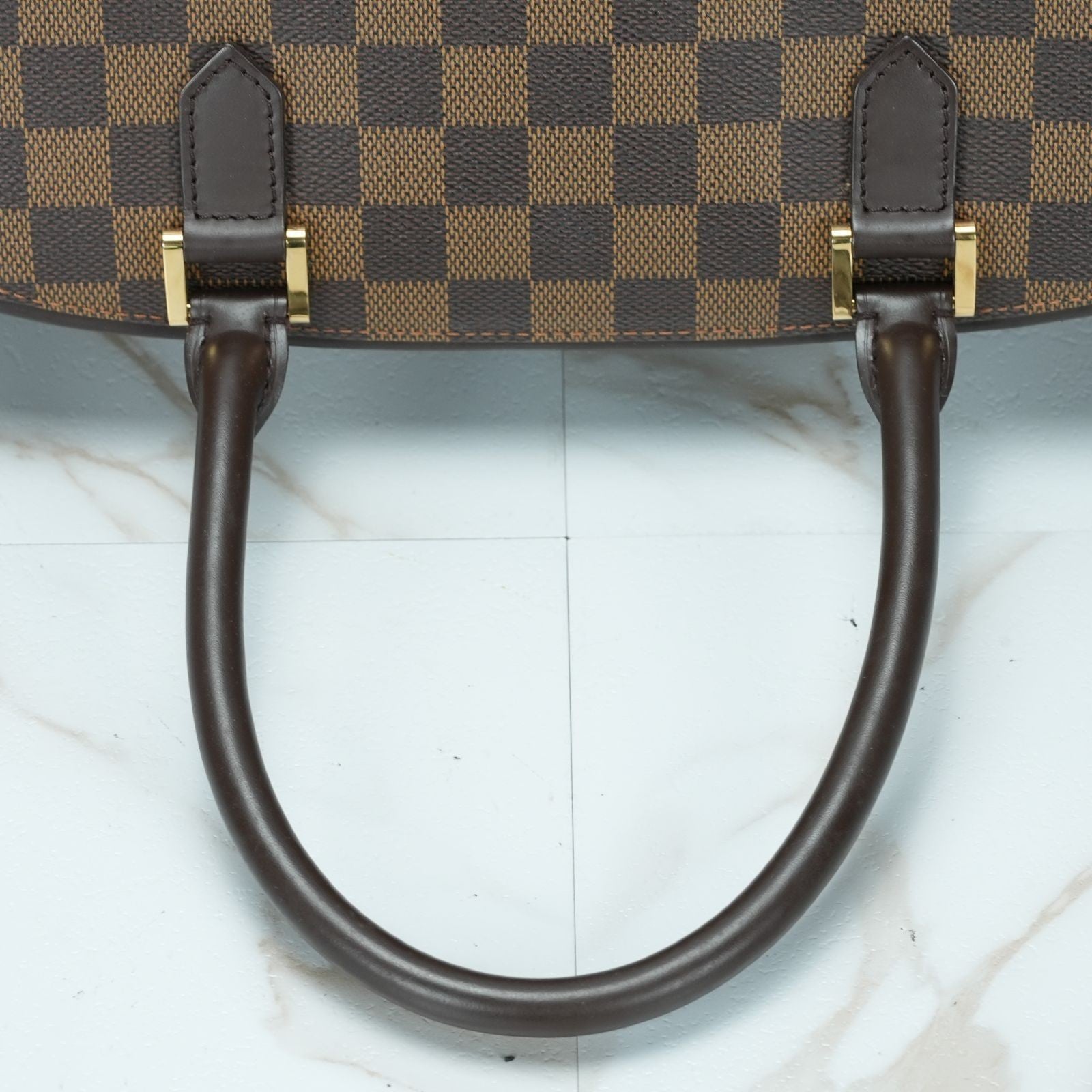 LOUIS VUITTON Damier Saria Horizontal N51282 Handbag Brown Shoulder Bag