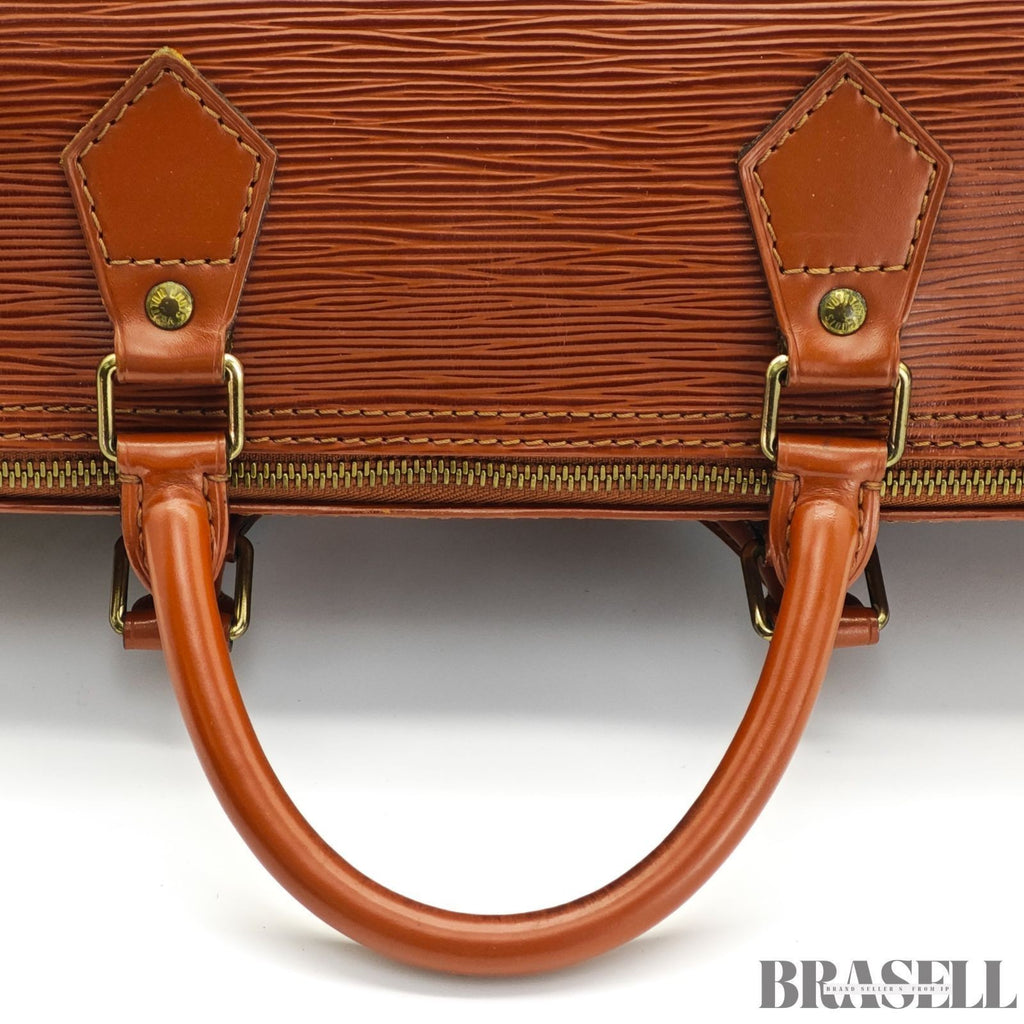 Borsa a mano Louis Vuitton Epi Speedy 30 marrone M43003 in pelle marrone da...
