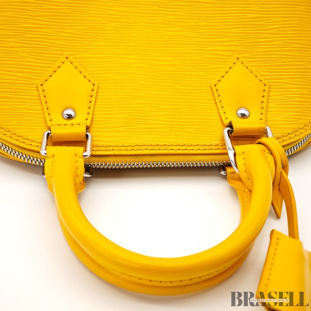 LOUIS VUITTON M40866 Epi Alma BB 2Way Citron Shoulder Bag Crossbody Handbag