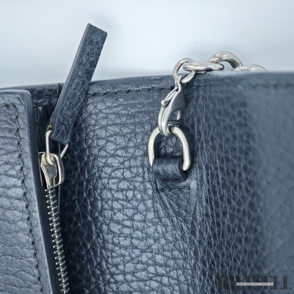 GUCCI Dionysus Tiger Head Chain Wallet 401231 Leather Black