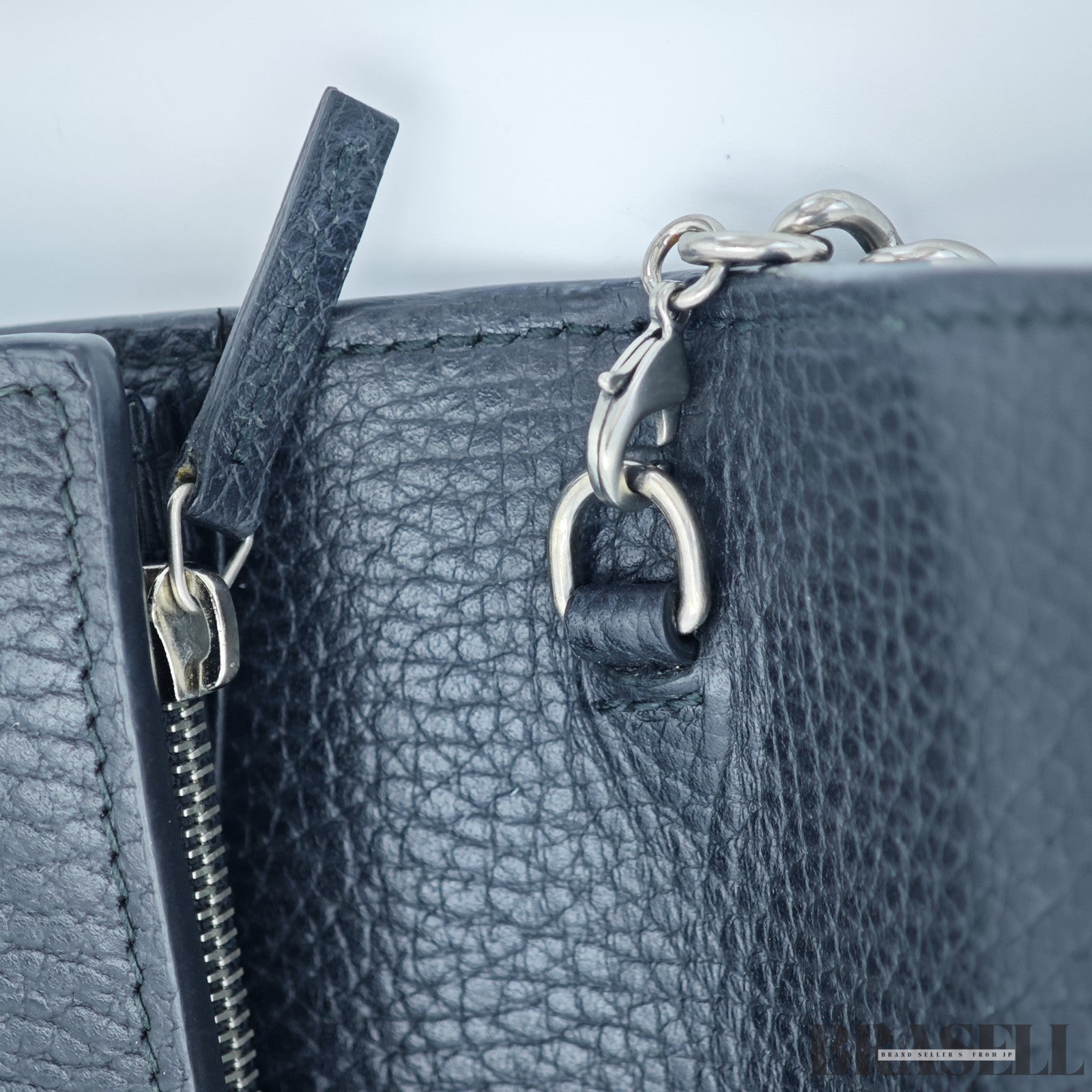 GUCCI Dionysus Tiger Head Chain Wallet 401231 Leather Black