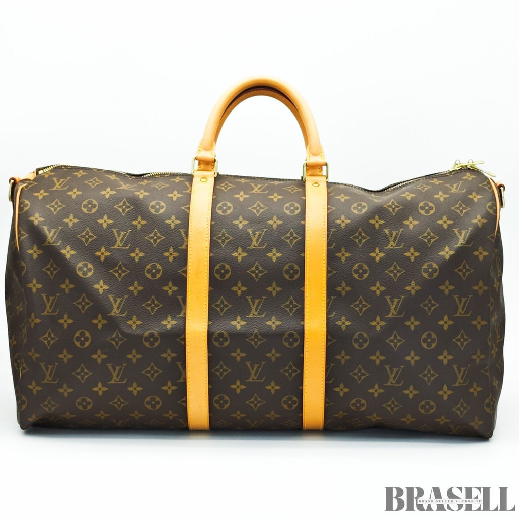 Louis Vuitton Keepall Bandoulière 55 M41414 Handbag Boston Bag Larg Brown Unisex