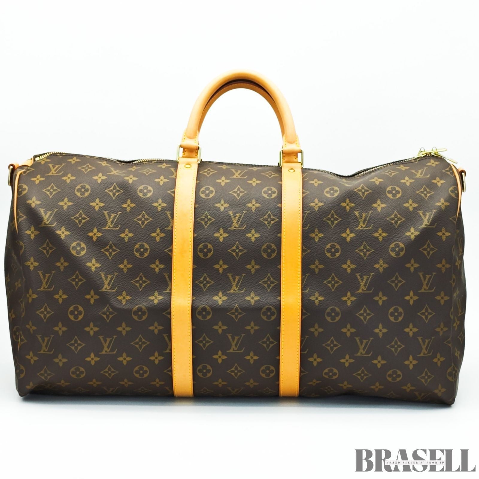 Louis Vuitton Keepall Bandoulière 55 M41414 Handbag Boston Bag Larg Brown Unisex