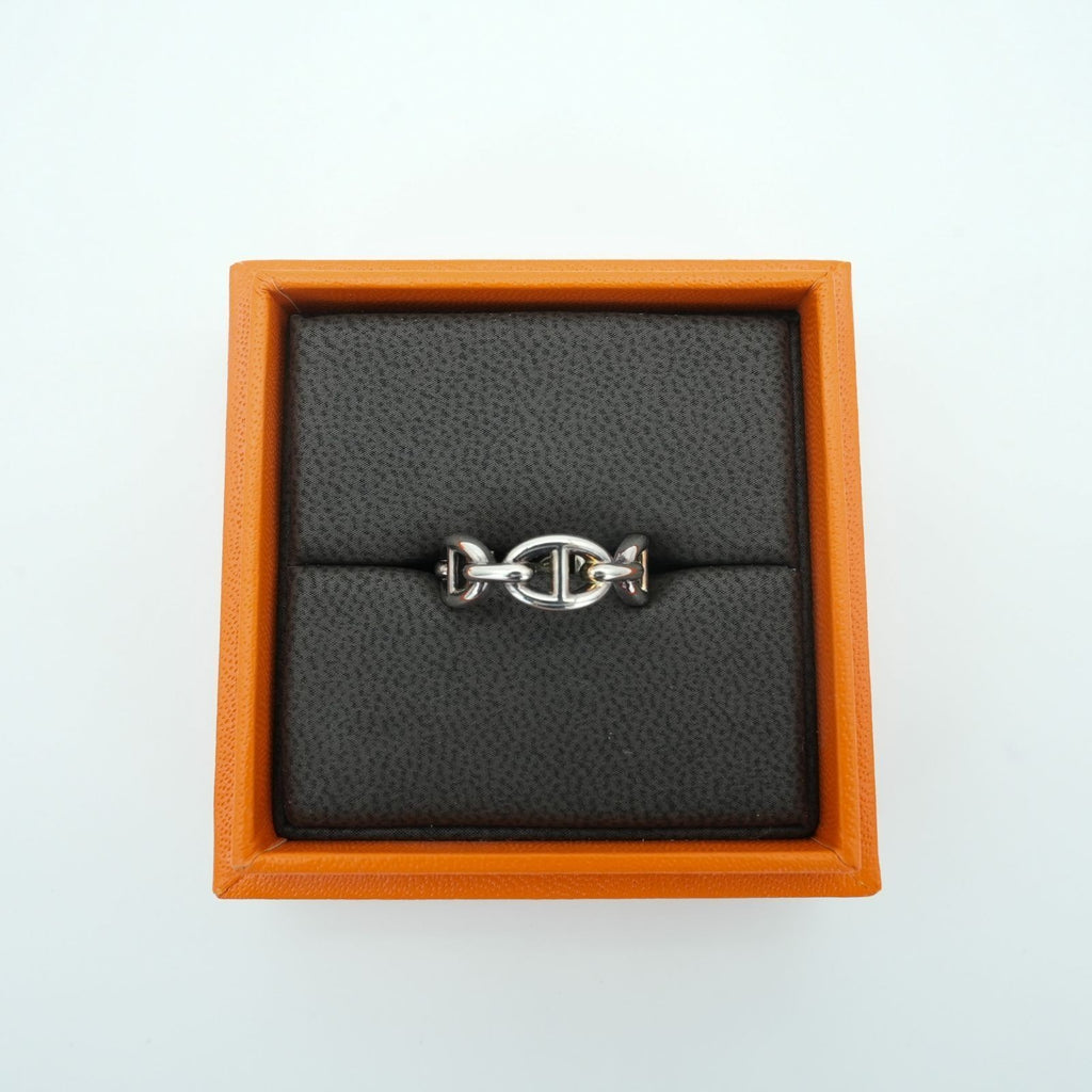 HERMES Anchaîne Chaine d'Ancre Ring Men's Silver SV925 US6