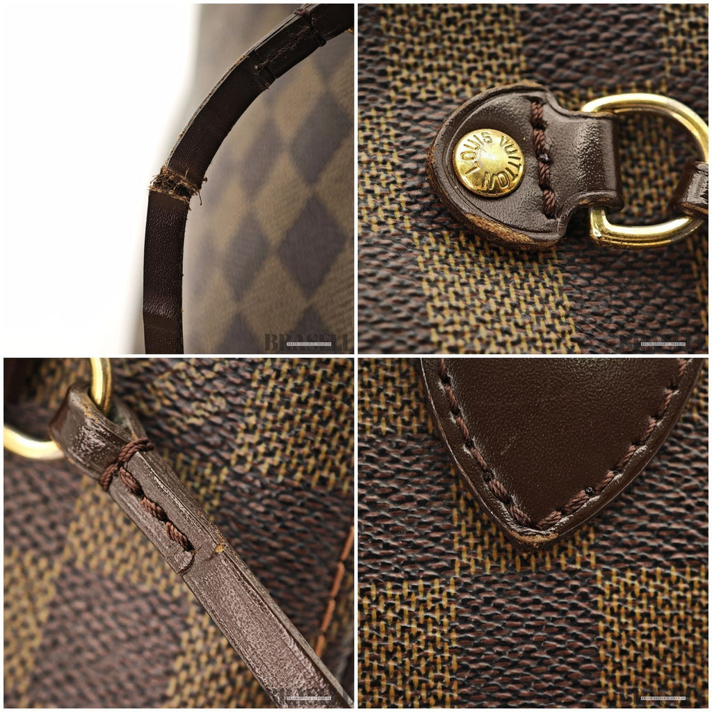 LOUIS VUITTON Neverfull PM N51109 Tote Bag Damier Ebene Dark Brown Women's