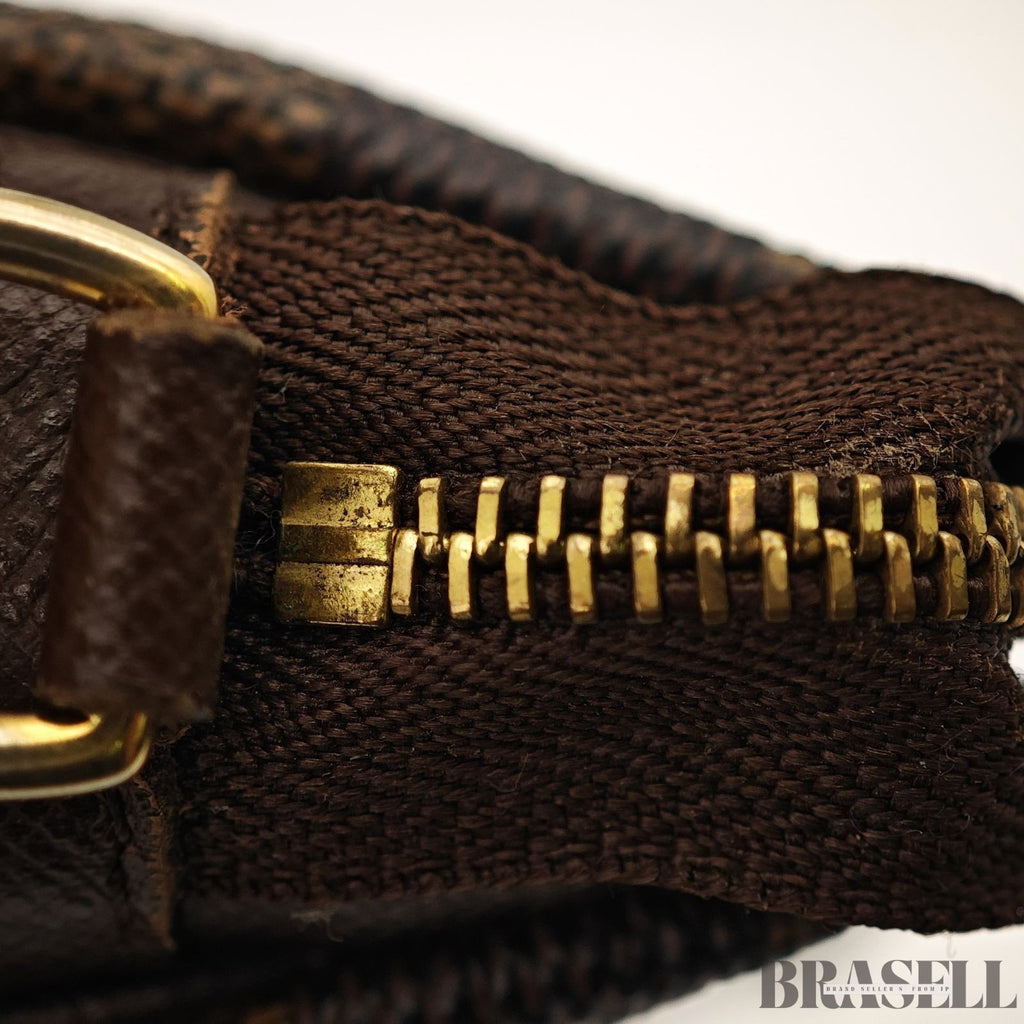 Louis Vuitton Trousse Makeup N51982 Handbag One Shoulder Damier Canvas Brown