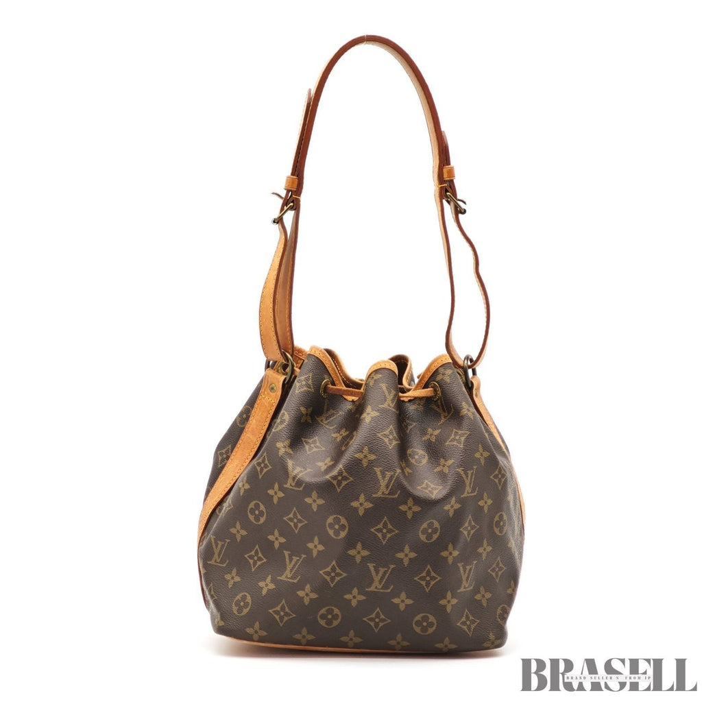 Auth LOUIS VUITTON Monogram Petit Noe M42226 Women Drawstring Shoulder Bag