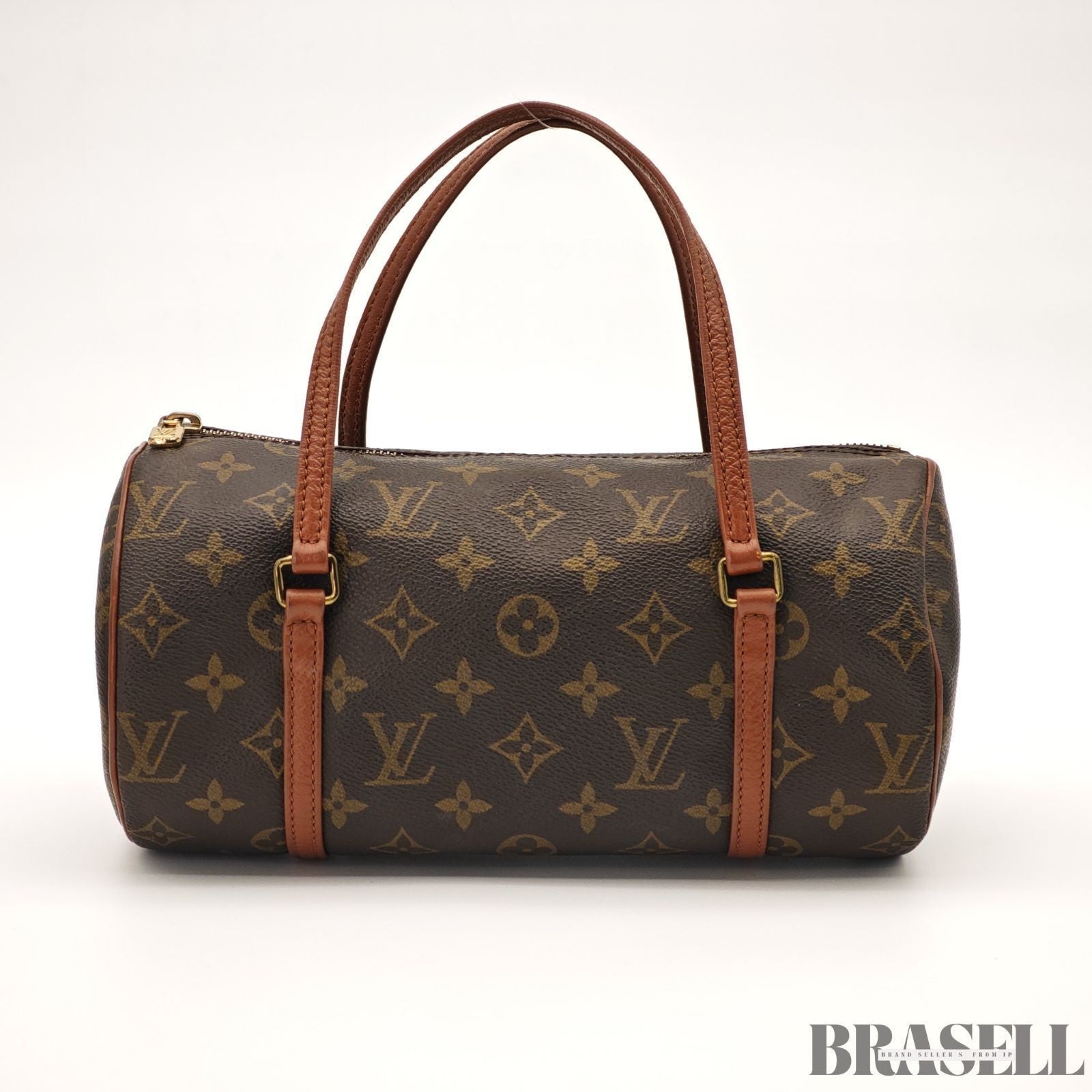 LOUIS VUITTON Monogram Papillon 26 M51366 Women Handbag Mini Boston Bag Brown