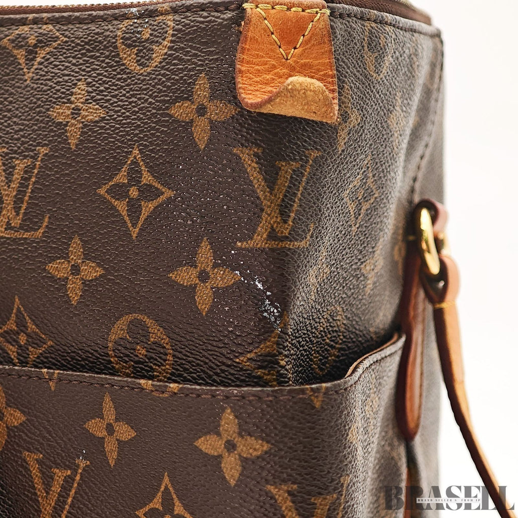 LOUIS VUITTON Totally MM M41015 Monogram Canvas Shoulder Bag Tote Bag Brown