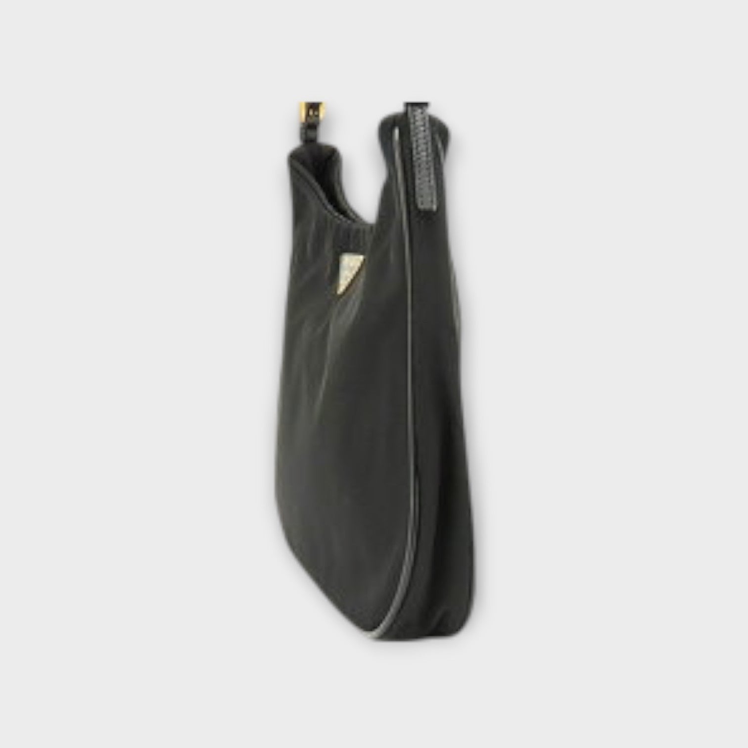 Prada Tessuto Light Chain Accessory Pouch One-Shoulder Bag Handbag Nero Black【A】