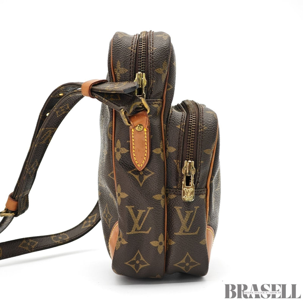 LOUIS VUITTON Amazon Crossbody Shoulder Bag Monogram Leather Canvas Brown M45236