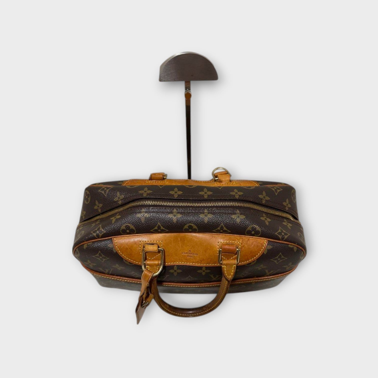 Louis Vuitton M47270 Bowling Vanity Deauville Brown PVC Leather Boston Bag 【B】