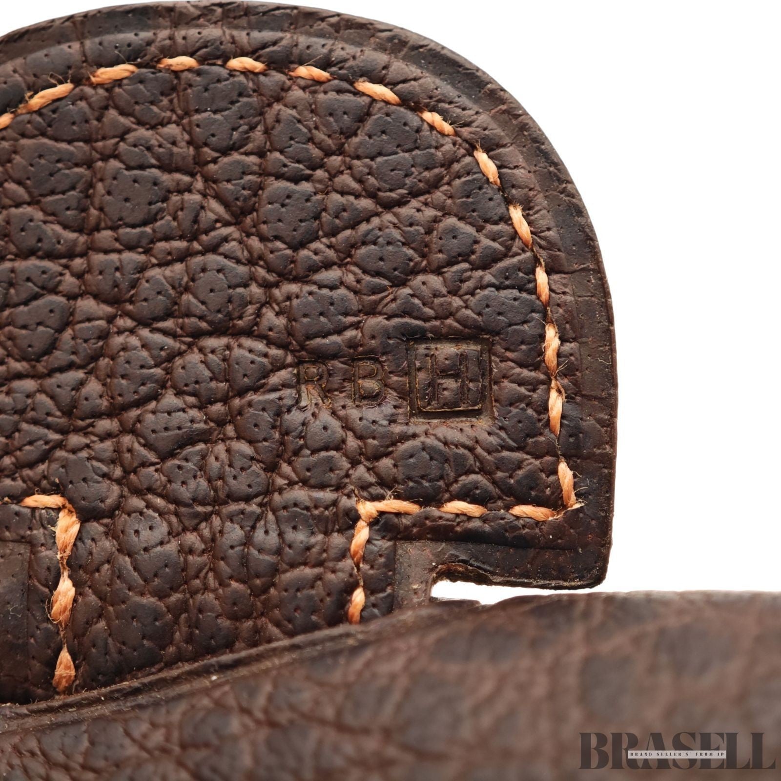 HERMES Evelyn 2 GM Punching H logo Shoulder Bag Brown w/Box Dust Bag Strap