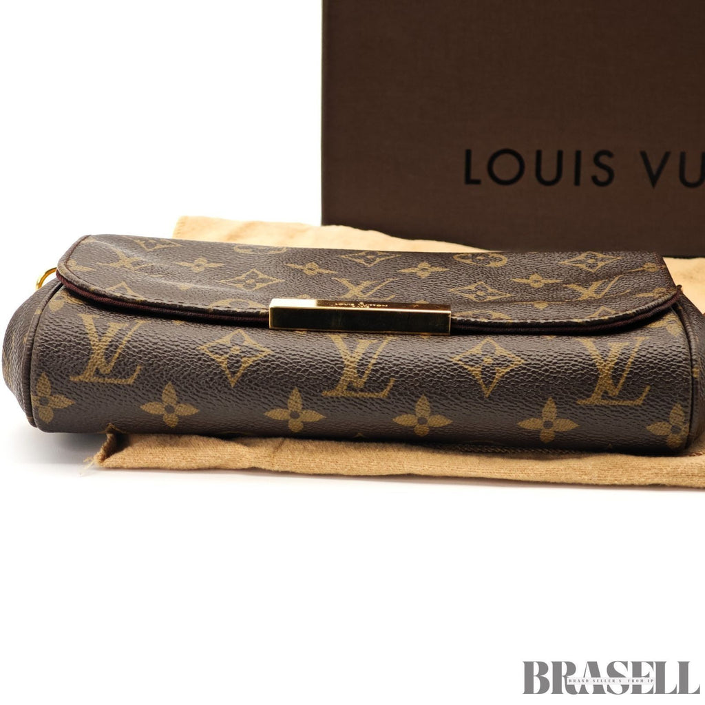 LOUIS VUITTON Monogram Favorit MM Shoulder Bag 2way M40718 Auth FL3175
