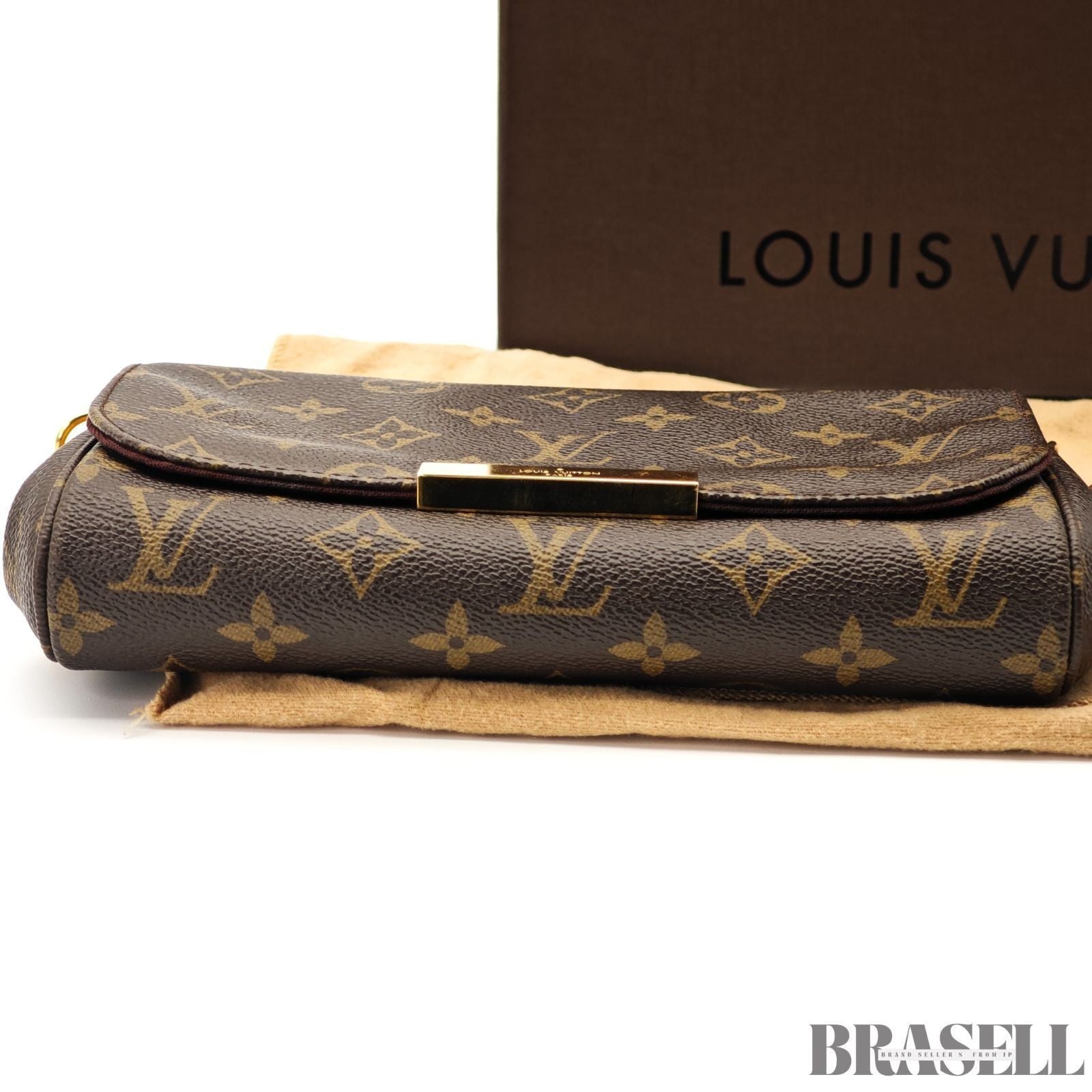 LOUIS VUITTON Monogram Favorit MM Shoulder Bag 2way M40718 Auth FL3175