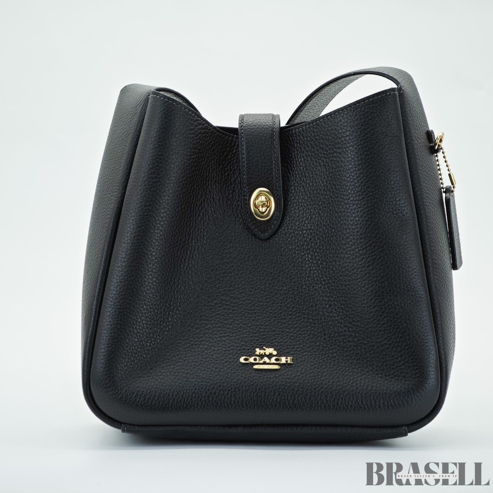 COACH Hadley Convertible Crossbody Bag CW002 IMBLK Bucket Bag Shoulder Bag Black