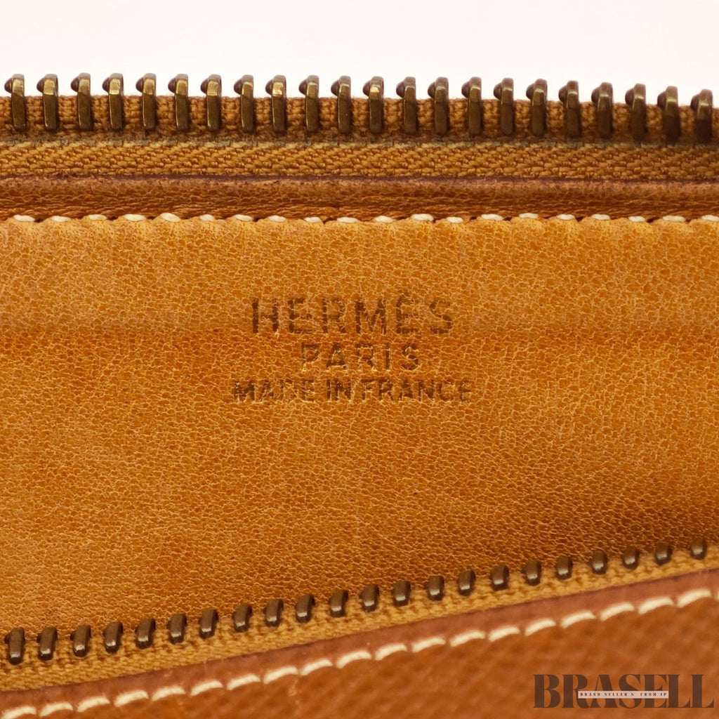 Hermes Bolide 27 Voe Epson 2way Handbag Shoulder Bag Brown Gold