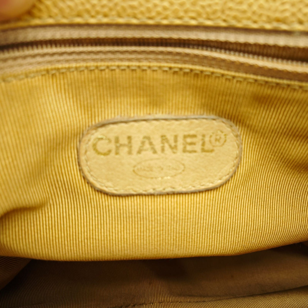 CHANEL Turnlock Chain Tote Bag Beige Women's