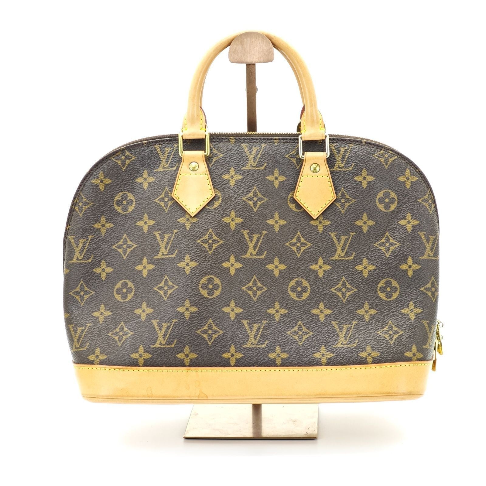 LOUIS VUITTON Monogram Alma M51130 Bag Brown Women's