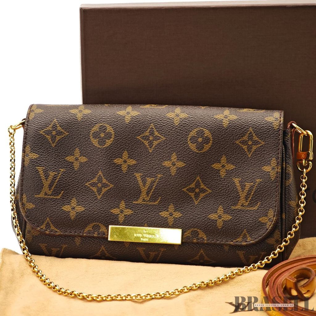 LOUIS VUITTON Monogram Favorit MM Shoulder Bag 2way M40718 Auth FL3175