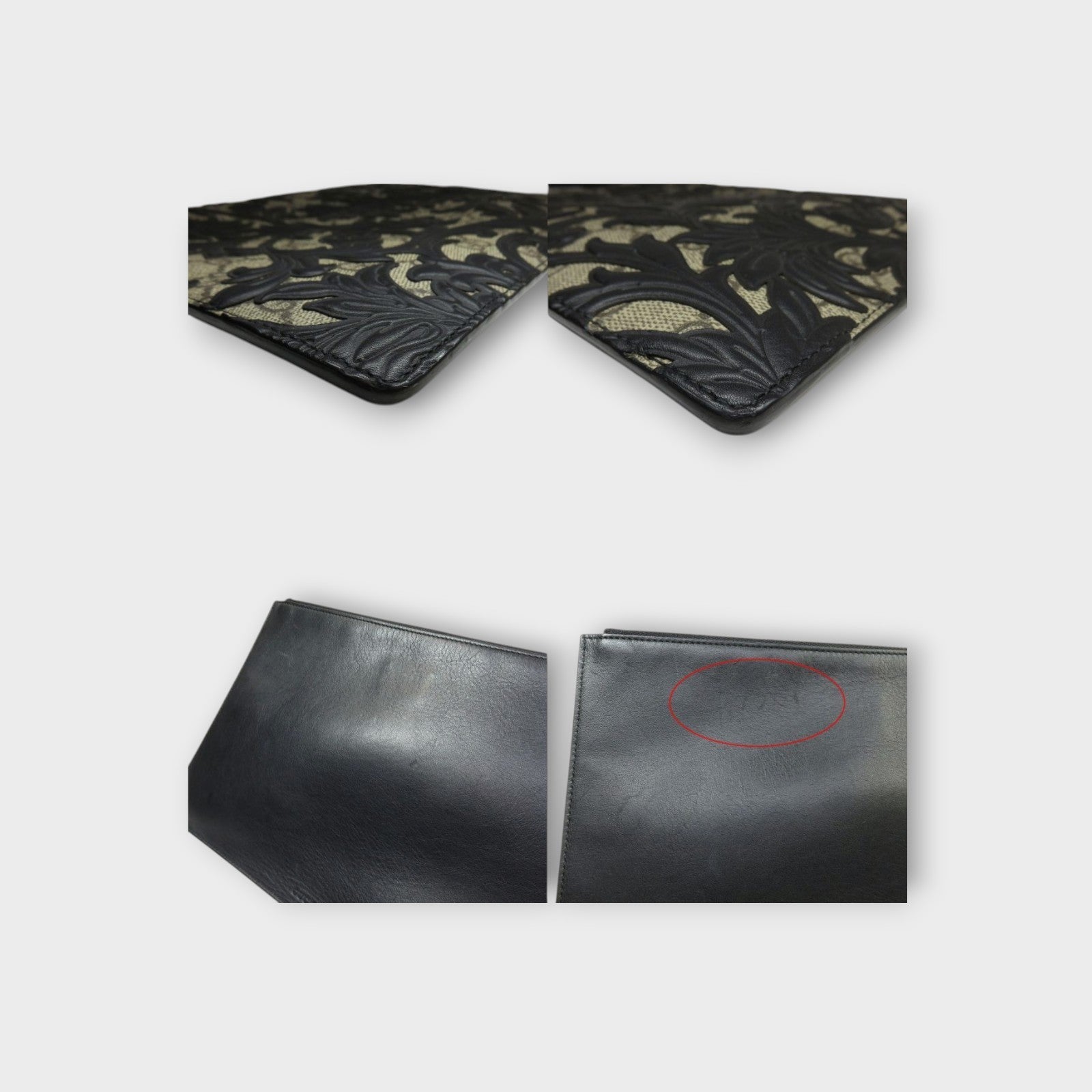 GUCCI GG Supreme Arabesque Clutch Bag 410810