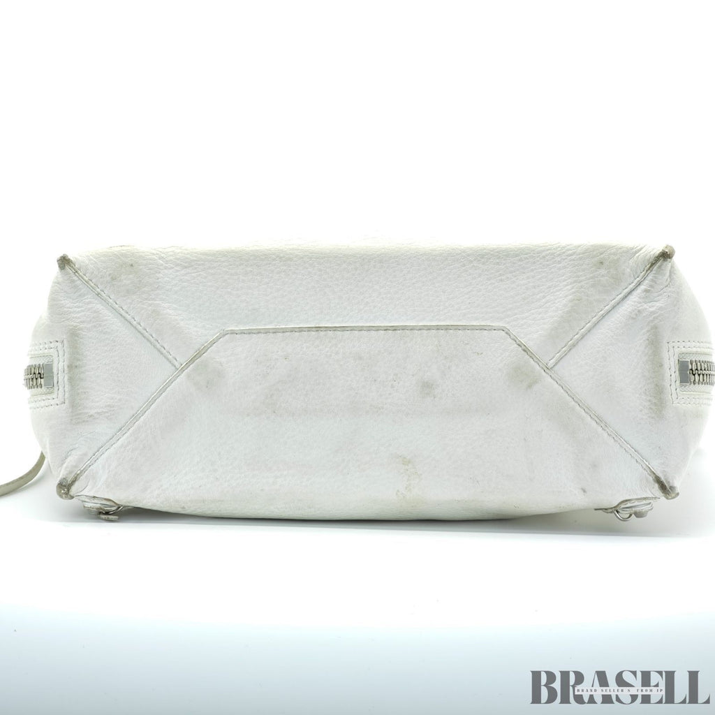 BALENCIAGA 2-Way Handbag Shoulder Bag Paper A4 370926 Ivory Women's