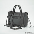 BALENCIAGA 2-Way Handbag Shoulder Bag Paper A4 357333 Gray color