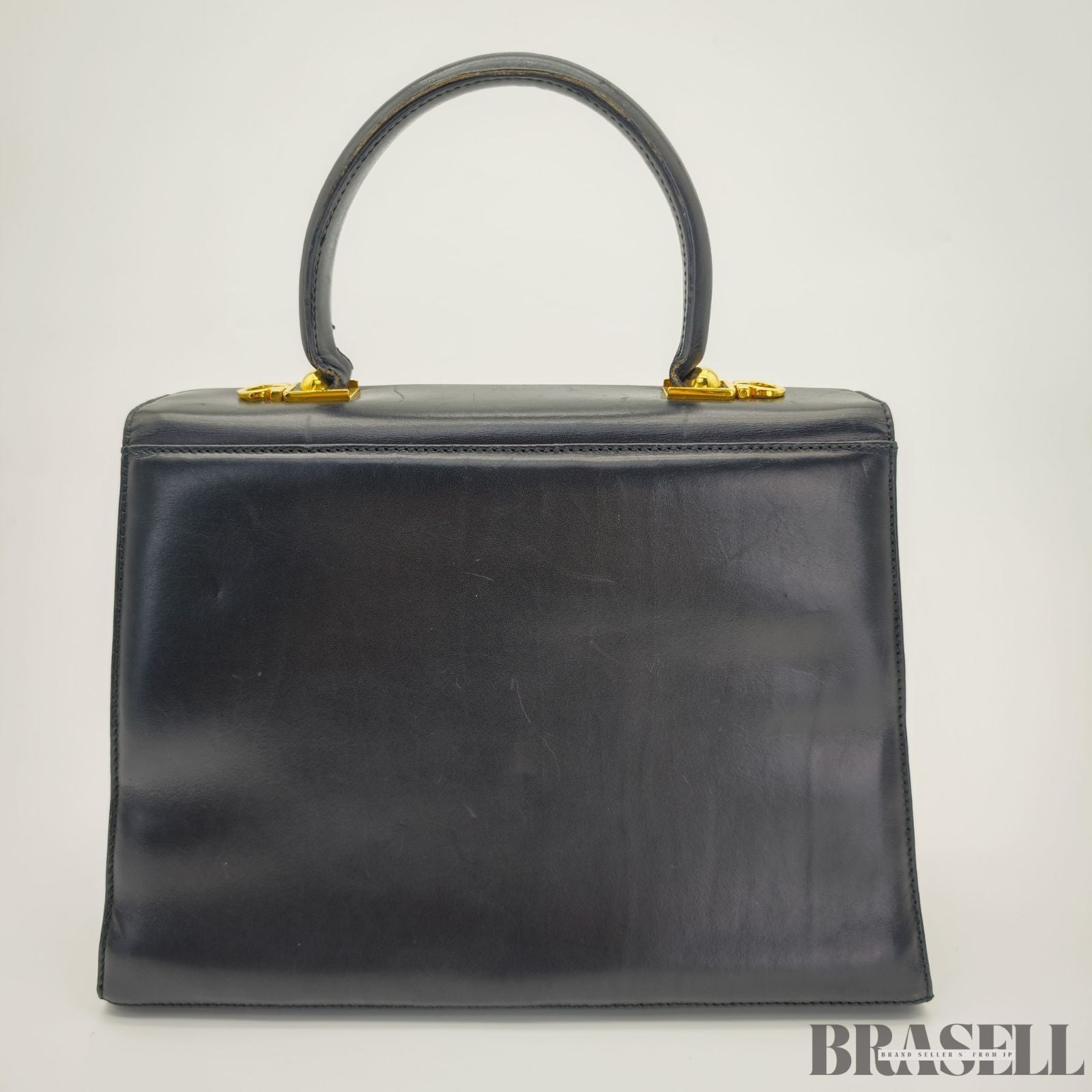Ferragamo Gancini Shoulder Bag Tote Bag Black Women's Classical