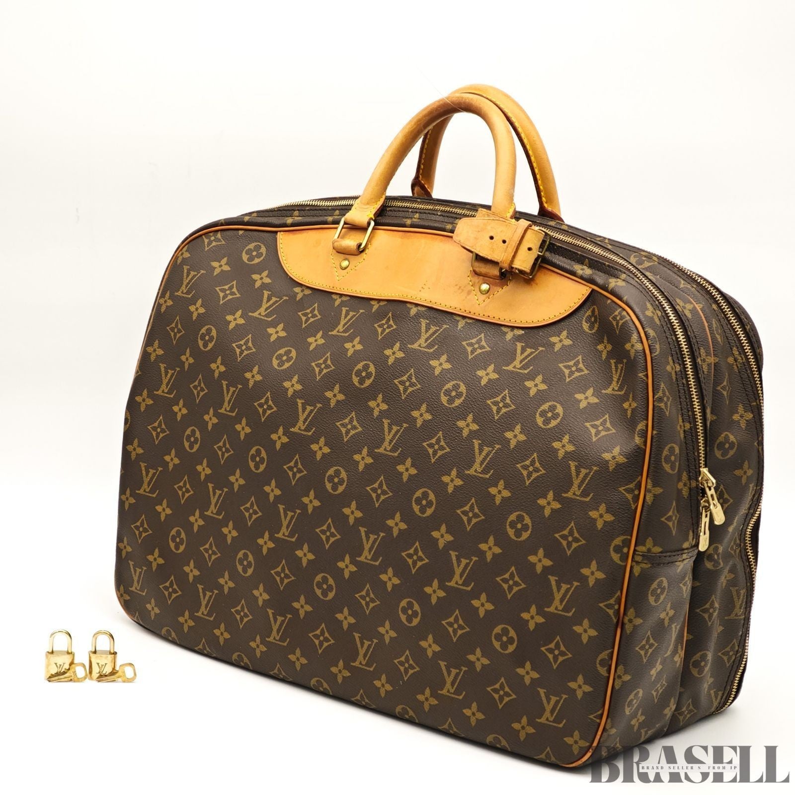 Louis Vuitton Monogram Alizé Trois Poches M41392 Handbag Boston Bag Brown
