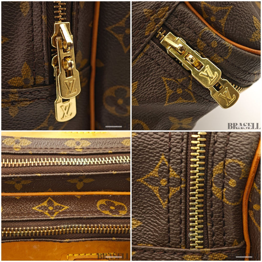 Louis Vuitton Monogram Alizé Trois Poches M41392 Handbag Boston Bag Brown