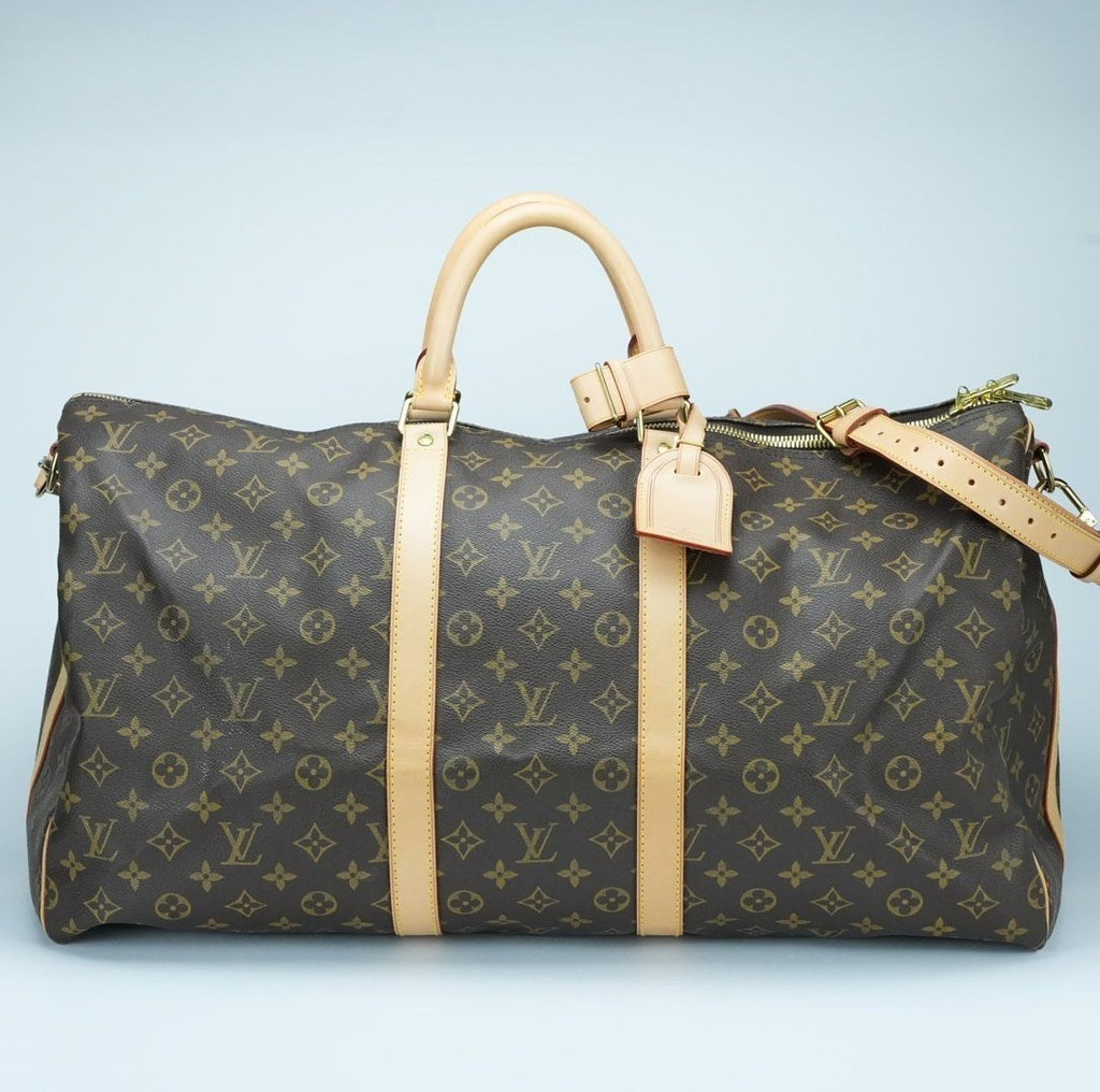 LOUIS VUITTON Keepall 55 M41416 Boston Bag Travel Bag Brown Large Capacity