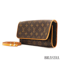 LOUIS VUITTON Pochette Twin GM 2Way Shoulder Bag Monogram Brown M51852 SD0031