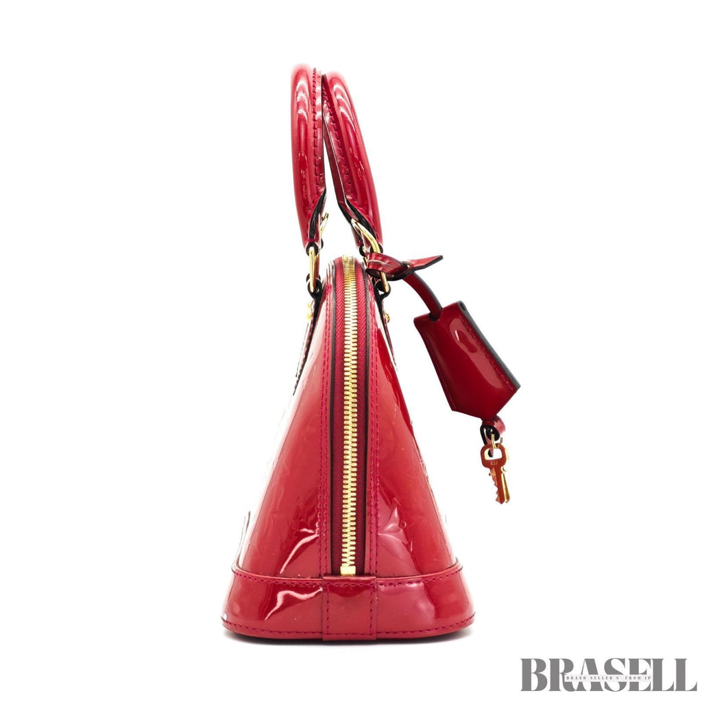 Louis Vuitton Alma BB M91171 Handbag Shoulder Bag 2Way Rose Andian Woman