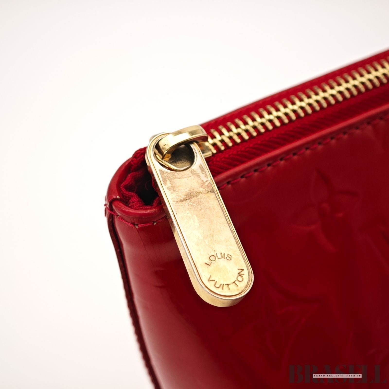 LOUIS VUITTON Monogram Vernis Bellevue PM Tote Bag Handbag Pomme D'amour M93583