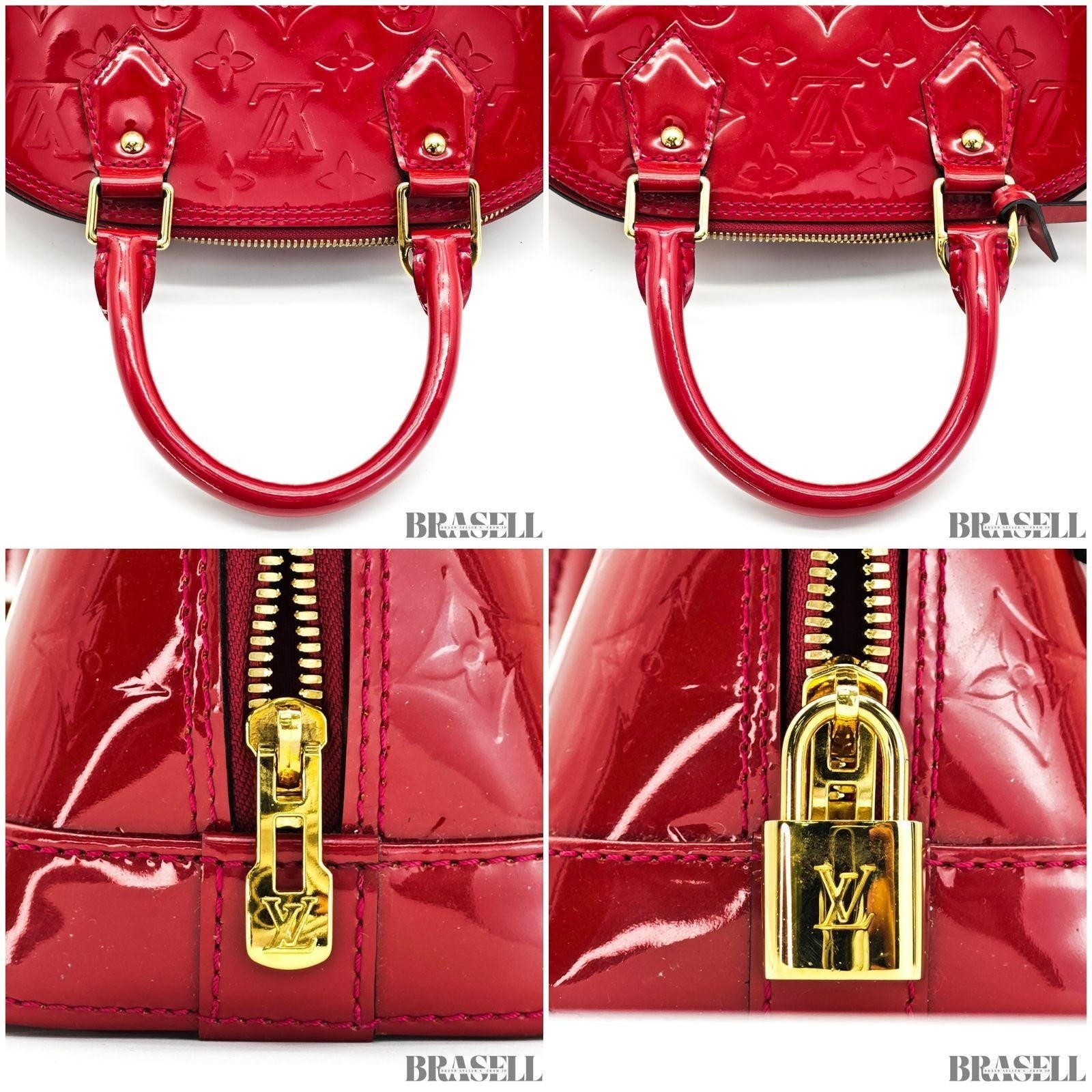 Louis Vuitton Alma BB M91171 Handbag Shoulder Bag 2Way Rose Andian Woman