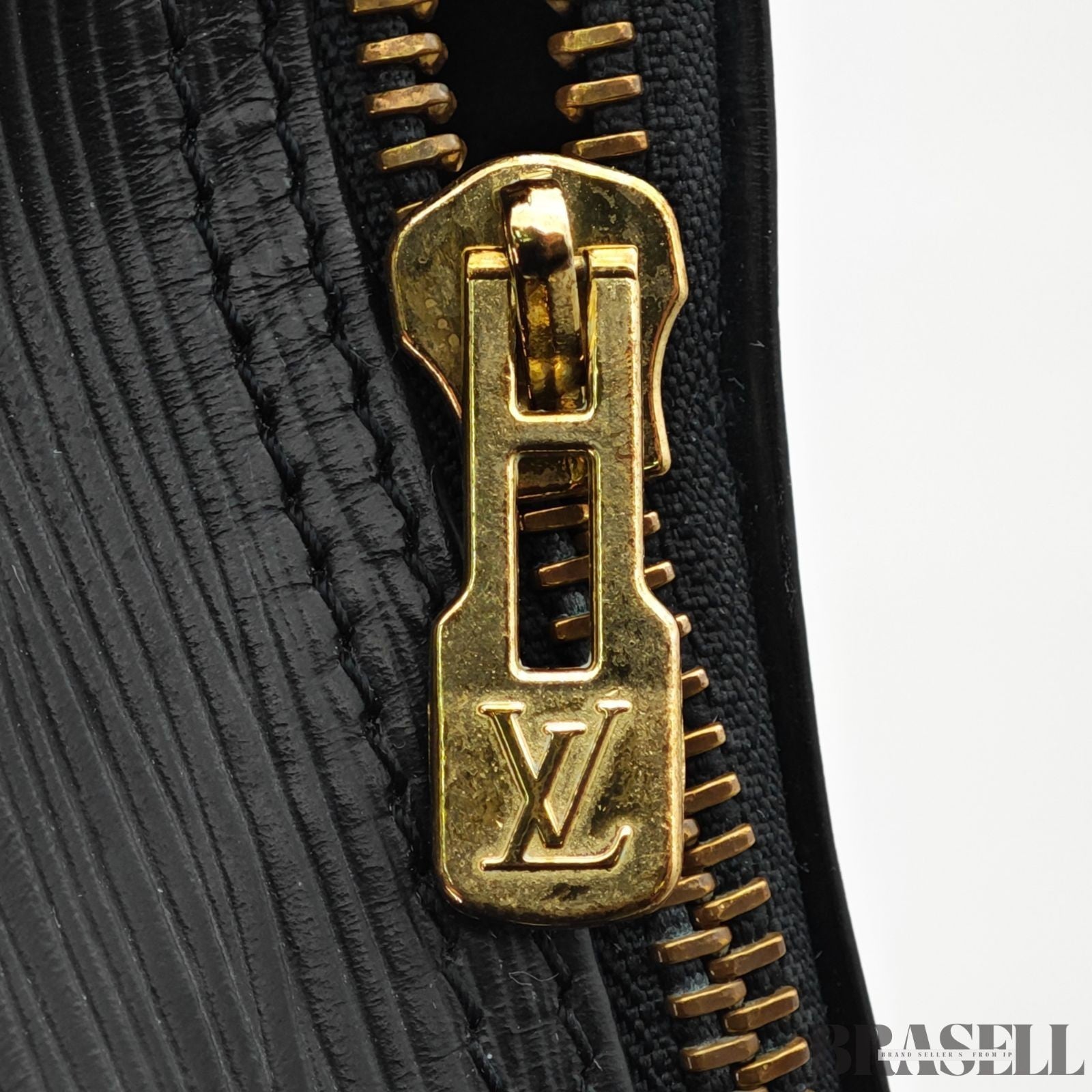 Louis Vuitton Epi Leather Keepall 50 Black Embossed Logo Boston Bag Travel Large