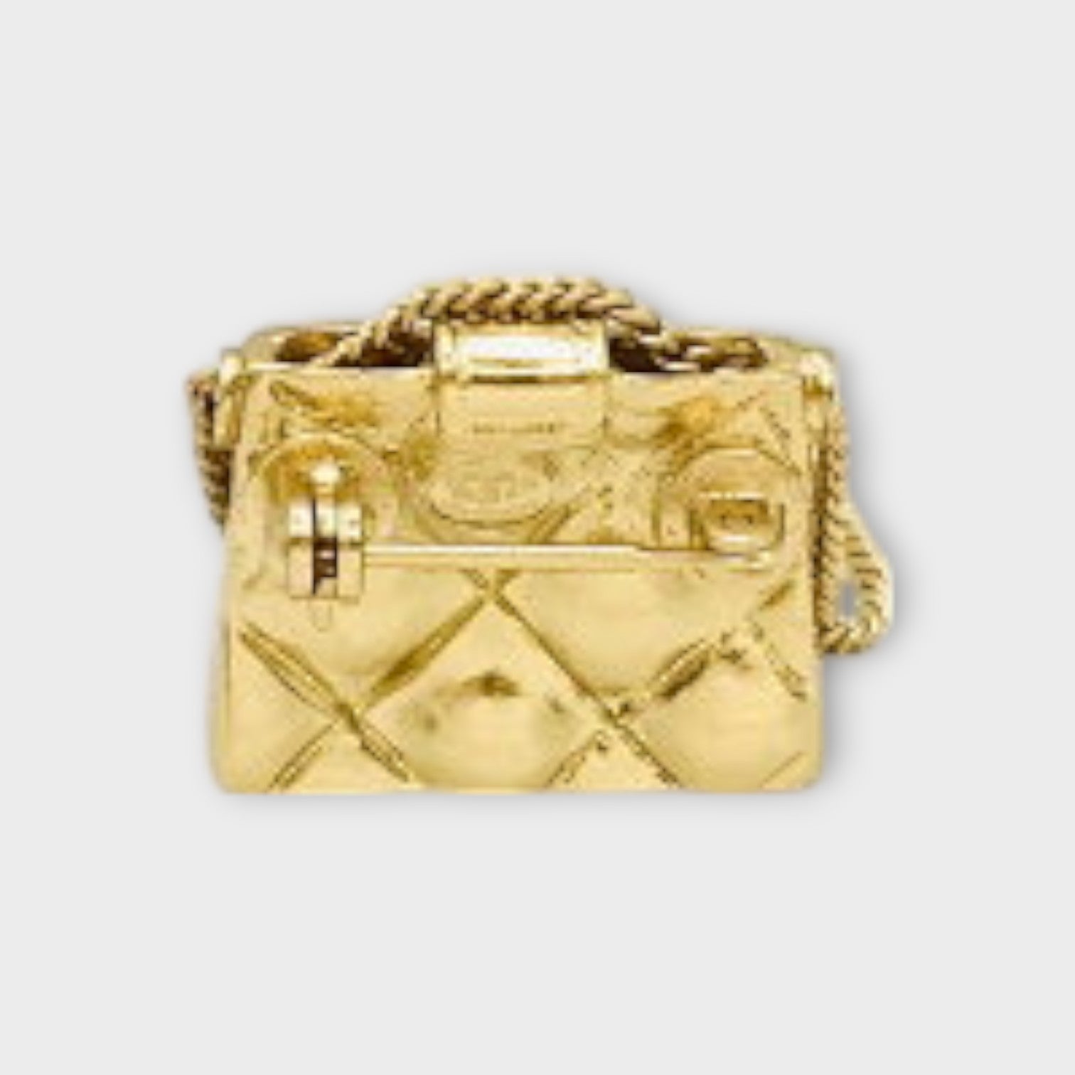 Chanel Coco Mark Matelassé Bag Motif Double Chain Gold【A】